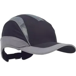 Magni, Kopfschutz, 3M™ First Base™ 3 Anstosskappe 2031217, Elite, Schwarz/Grau, Standard-Schirm, 70 mm
