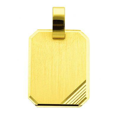 Kettenanhänger ADELIA´S "Gravurplatte 585 Gold ( 14K )", gold, Schmuckanhänger, Damen, Gold, Kettenanhänger, Goldanhänger