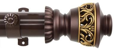 InStyleDesign Scroll Adjustable Curtain Rod Set