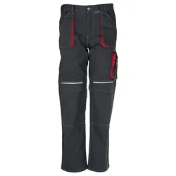 Bundhose "BASALT" - 24 - anthrazit/rot