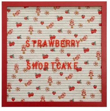Wildbrain Strawberry Shortcake Letter Board Sign Custom Message Display Board Decor