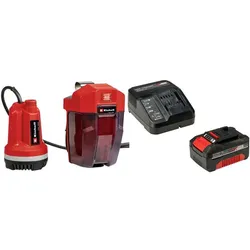 Einhell, Wasserpumpe, 1668363+2356576 Tauchdruck-Pumpe 3000 l/h 20m (Klarwasserpumpe, Regenfasspumpe)