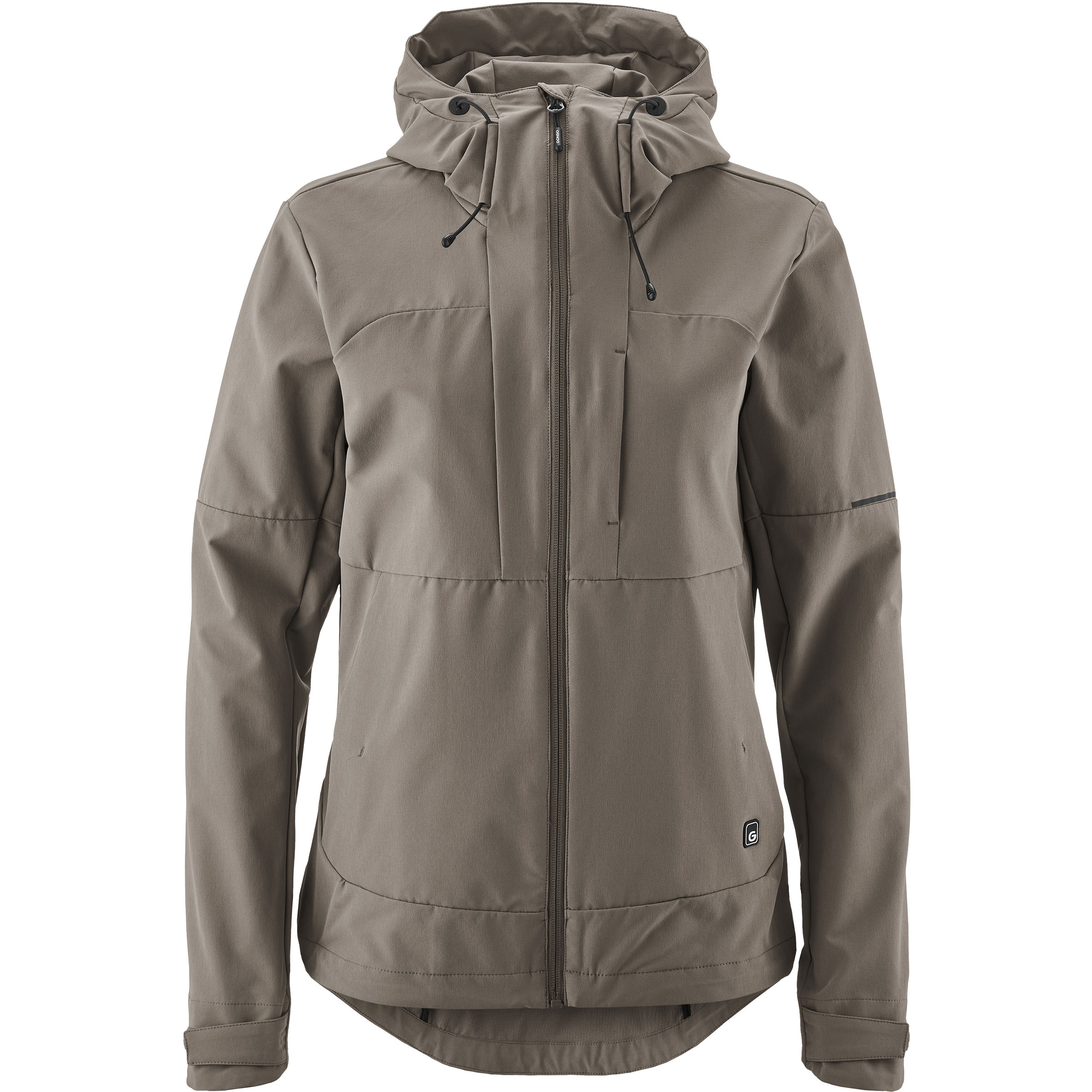 Gonso Trail Damen Softshelljacke braun Größe S Mountainbike | Gravel Wasserabweisend Wasserabweisend