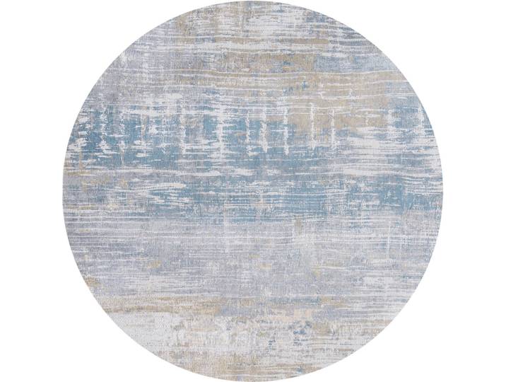 Teppich Streaks Long Island Blu - 240x240cm - Material: Polyester - 77