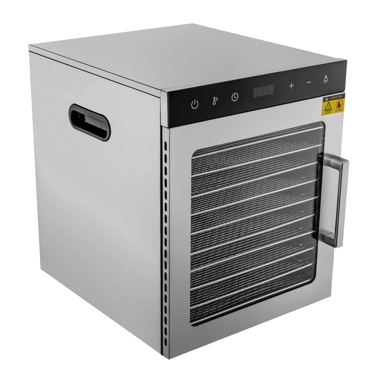 Lebensmittel-Dehydrator, 10 Tabletts, einstellbare Temperatur, 10 Tabletts