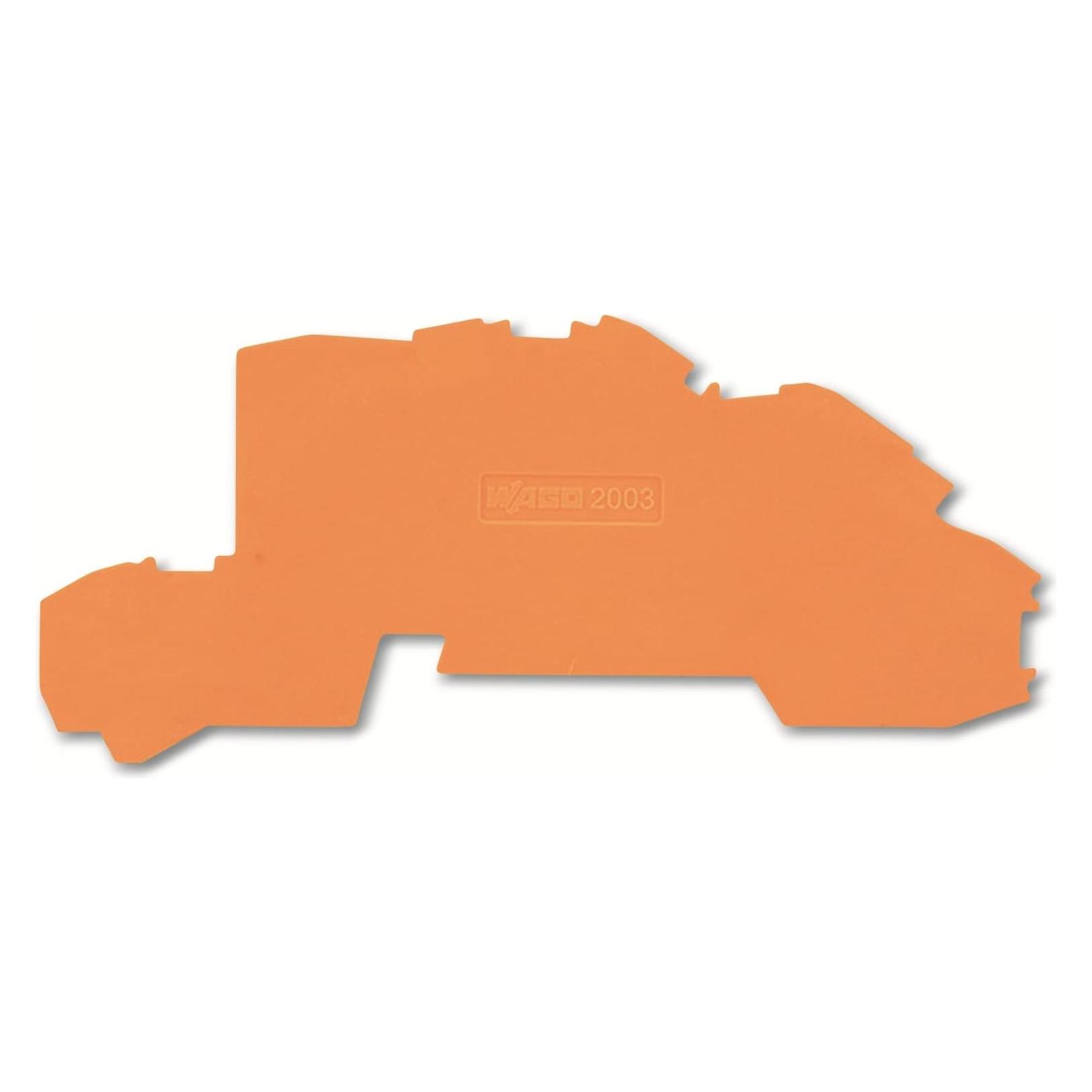 Wago Top Job S Abschl. u. 2003-7692 Zwischenplatte f. Reihenkl. orange (2003-7692)