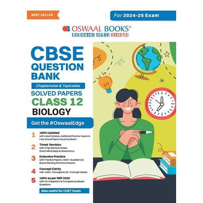 Oswaal CBSE Question Bank Class 12 Biology, Chapterwise and Topicwise Solved Papers For Board Exams 2025, Taschenbuch von Oswaal Editorial Board,