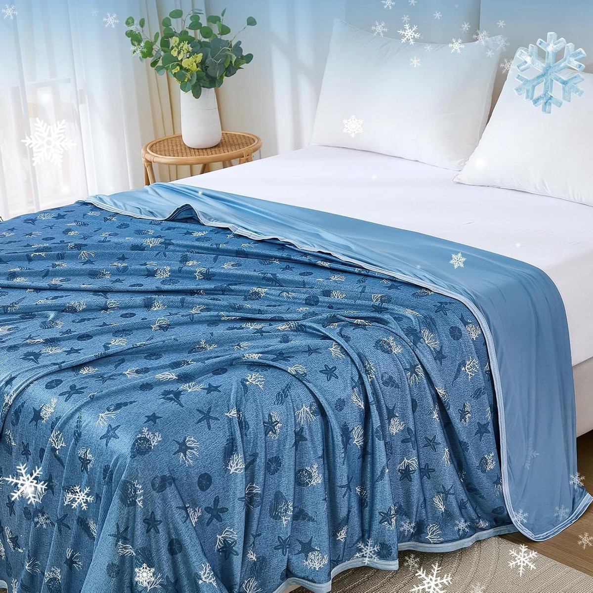 Arc-Chill Verkoelende Deken met Hightech Vezels - Blauw - 200 x 220 cm