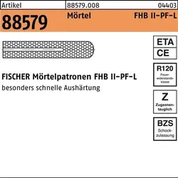 Mörtelpatrone R 88579 FHBII-PF 20x210 f.FHB-L 4 Stück FISCHER