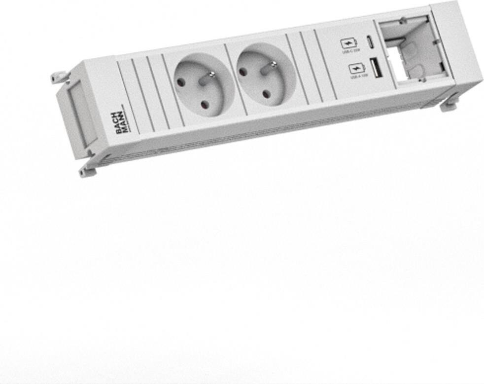 Bachmann Power Frame 2Xute Gst18 met 1x USB A/C en 22W
