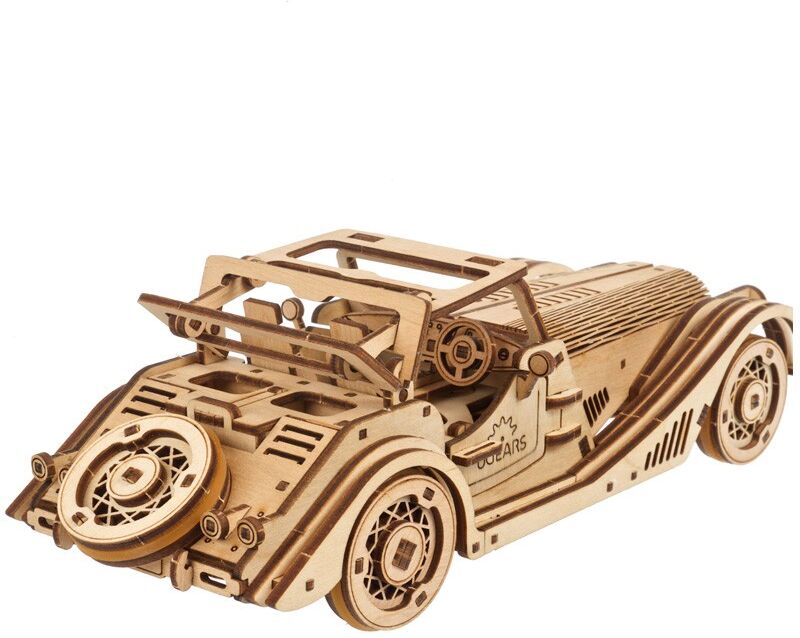 Voiture de sport Souris Rapide Ugears - Puzzle 3D mécanique en bois