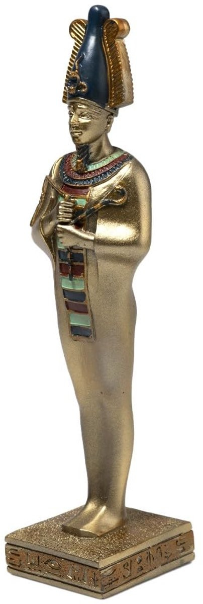 Beeldje Osiris 20 cm - Egyptische God - Decoratief Standbeeld van de Farao Buste