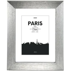 HAMA Kunststoffrahmen"Paris", Kontrastgrau, 30 x 40 cm - silber
