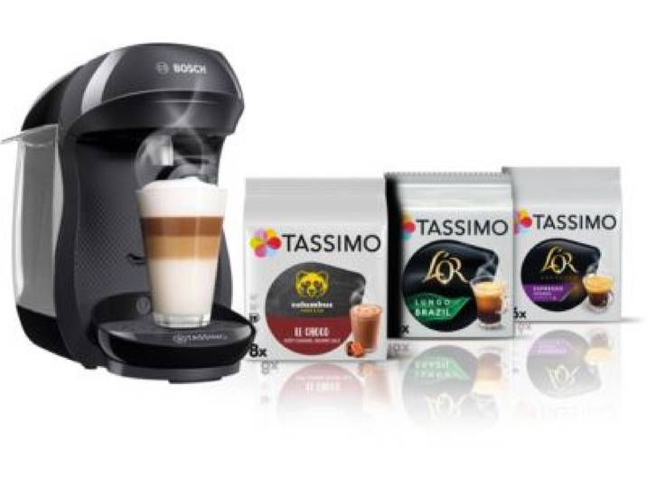 Bosch - Tassimo Tas102ec6 Happy Noir + 3 Packs De T- Di