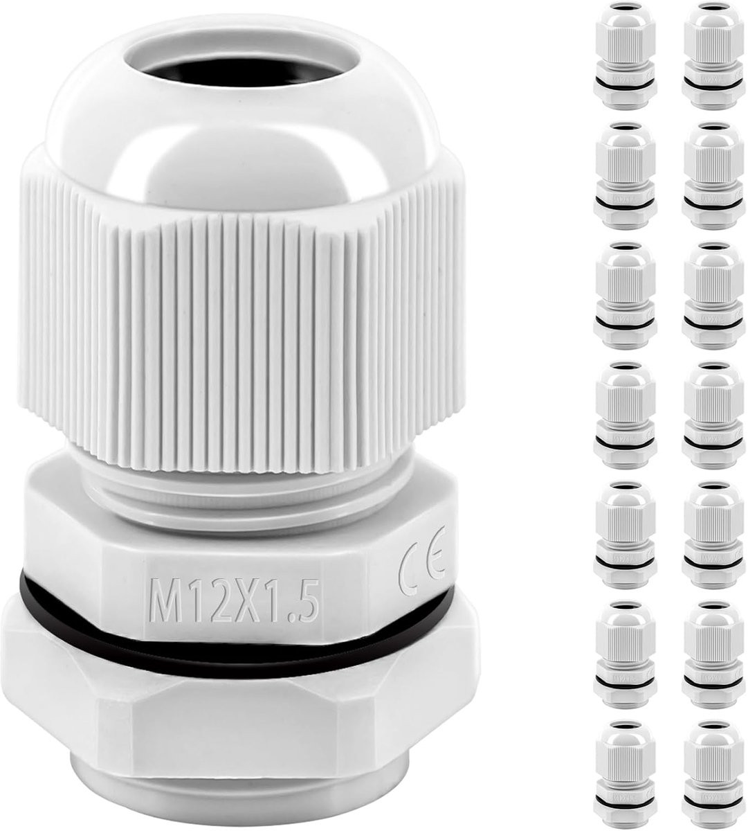15 stuks M12 waterdichte connectoren IP68