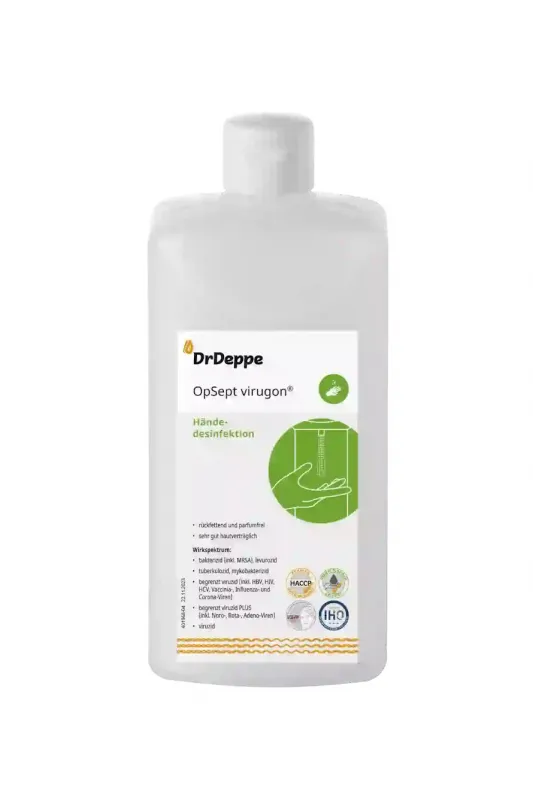 Dr.Deppe OpSept virugon® viruzides alkoholisches Händedesinfektionsmittel 500 ml Euro-Spenderflasche 601507
