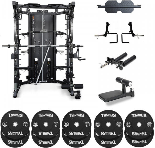 Taurus MS35 Pro Multi Smith Taurus MS35 + Attachments + 150kg Bumper Plates