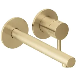 Herzbach Design iX PVD Fertigmontageset 21.139754.1.41 Brass Steel, Unterputz Waschtischarmatur, 210mm