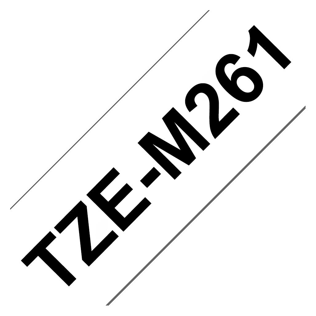 Brother TZe-M261 Matt (3.60 cm, Schwarz, Weiss) (TZEM261)