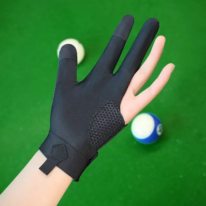 INF Billard/Snooker Anti-Rutsch-Handschuh Schwarz Linke Hand