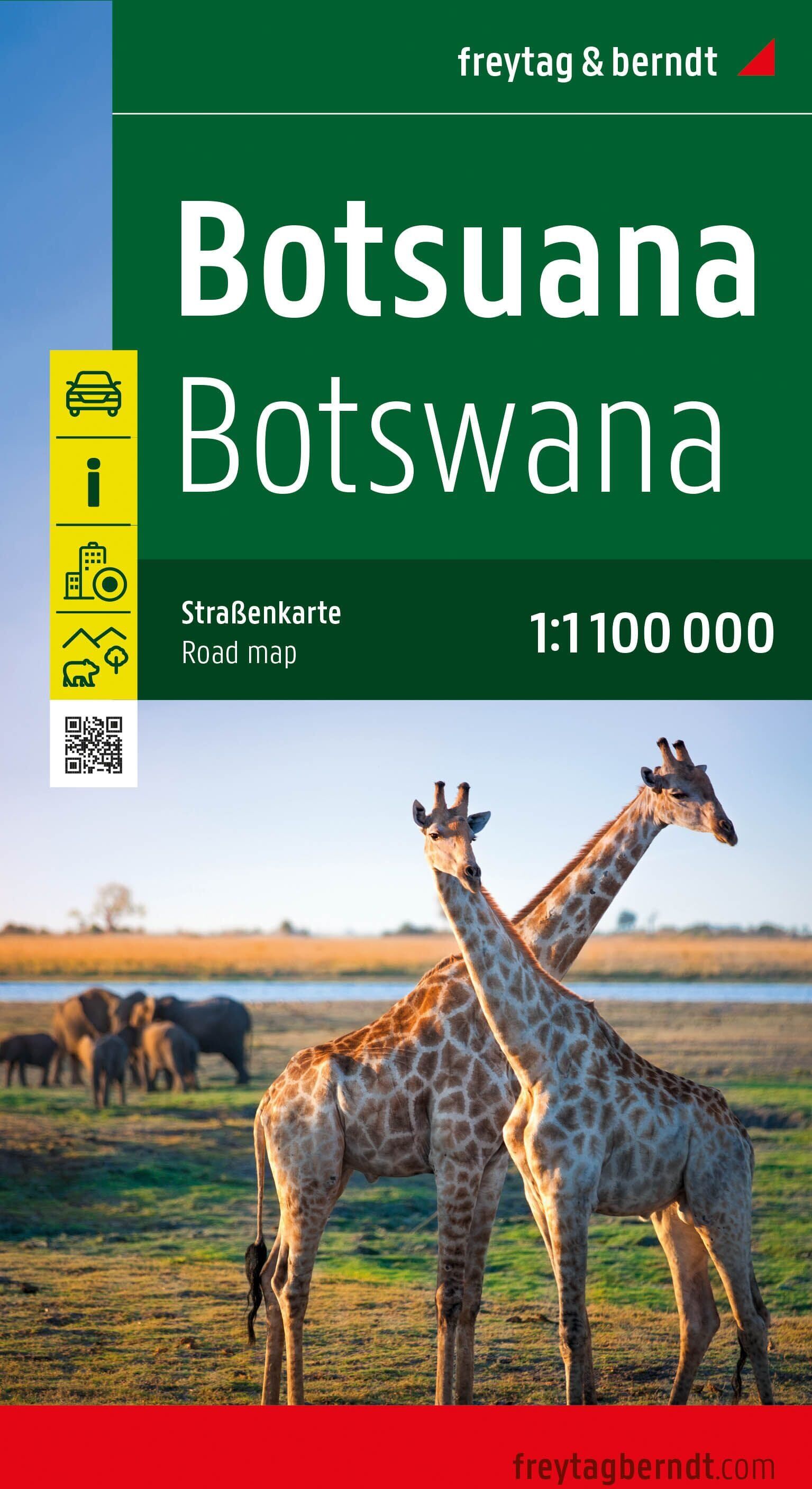 Carte routière - Botswana   Freytag & Berndt