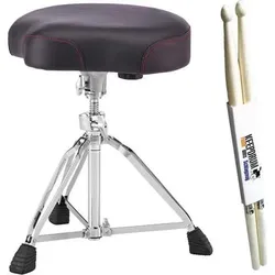 Pearl D-3500 Schlagzeug-Hocker mit Sticks, Schlagzeug Zubehör