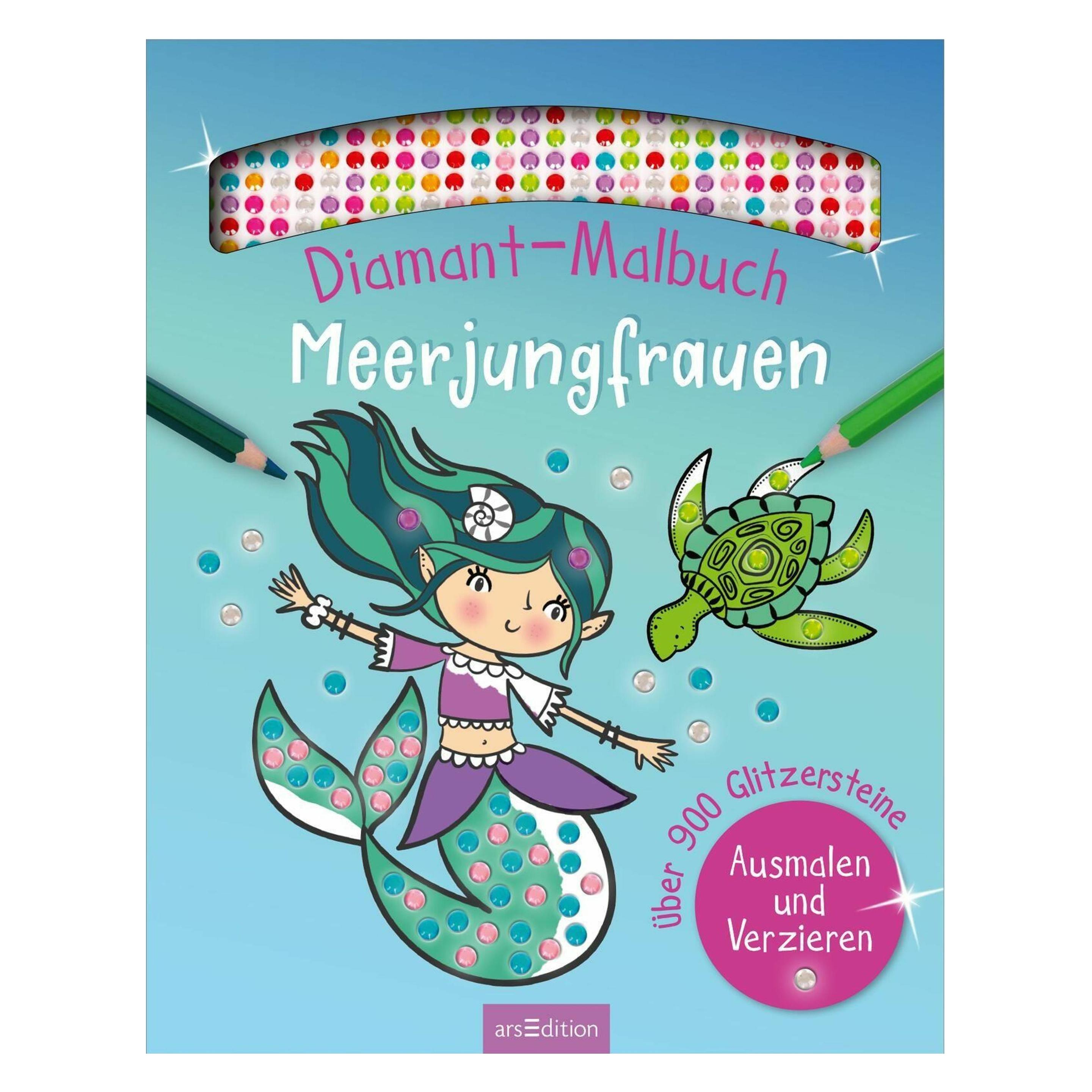 Ars Edition Diamant-Malbuch Meerjungfrauen (900 Sticker) (136736)