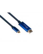 Good Connections GC Adapterkabel USB C> HDMI 4K@60Hz flex 3,0 m Digital/Daten Digital/Display/Video 3 m Blau (4520-CSF030B)