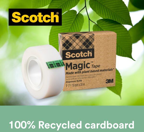 Scotch Magic Tape   Plantebas.   19mm X 30m   9 Rl
