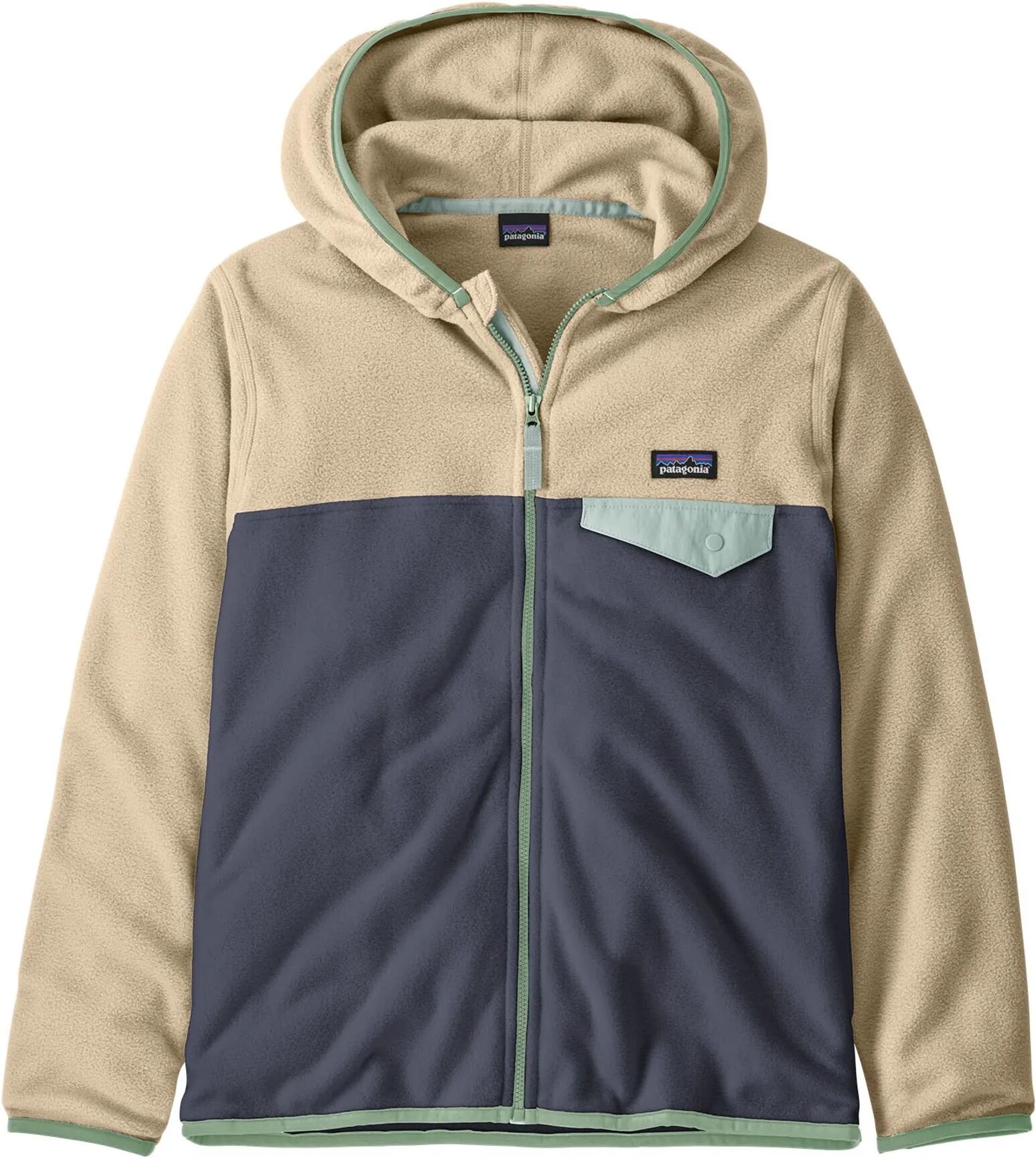 Patagonia Veste Polaire Micro D Snap-T Fibres Recyclées Bleu marine 5/6 ans