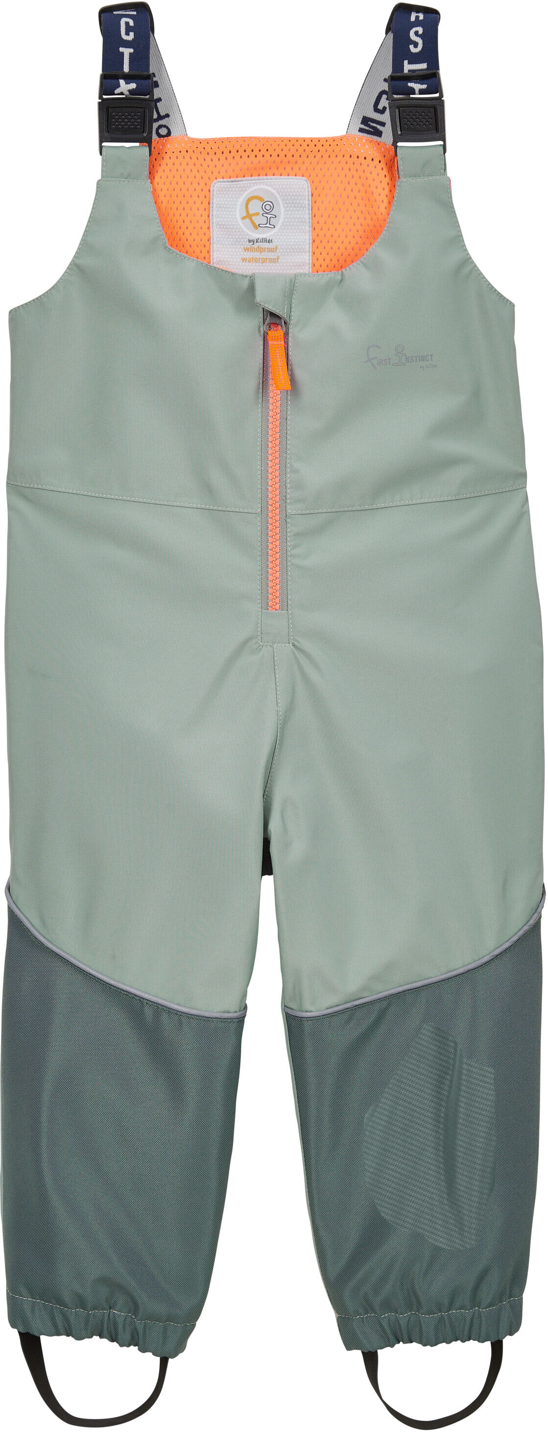 Funktionshose "FIOS 15 MNS PNTS", Kinder, Gr. 122/128, Normalgrößen, grün (hellgrün), Obermaterial: 100% Polyester.Futter: 100% Polyester, FIRST INSTINCT BY KILLTEC, Hosen Funktionshose, Wasserdicht, robust, verstellbar, pflanzenbasierte Imprägnierung