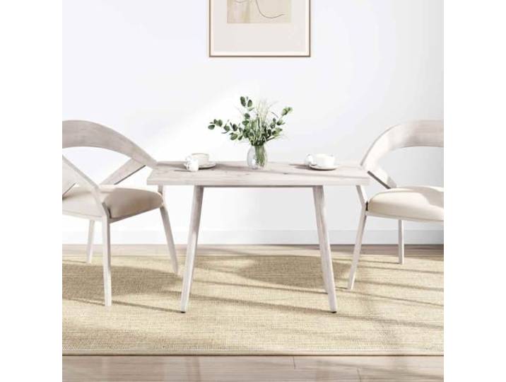 Weiße Tischplatte Kiefer Massivholz 100x50x2,5 cm Rechteck Tischplatte, weiß lackiert, abgerundete Kanten, montagefertig, rustikale Optik