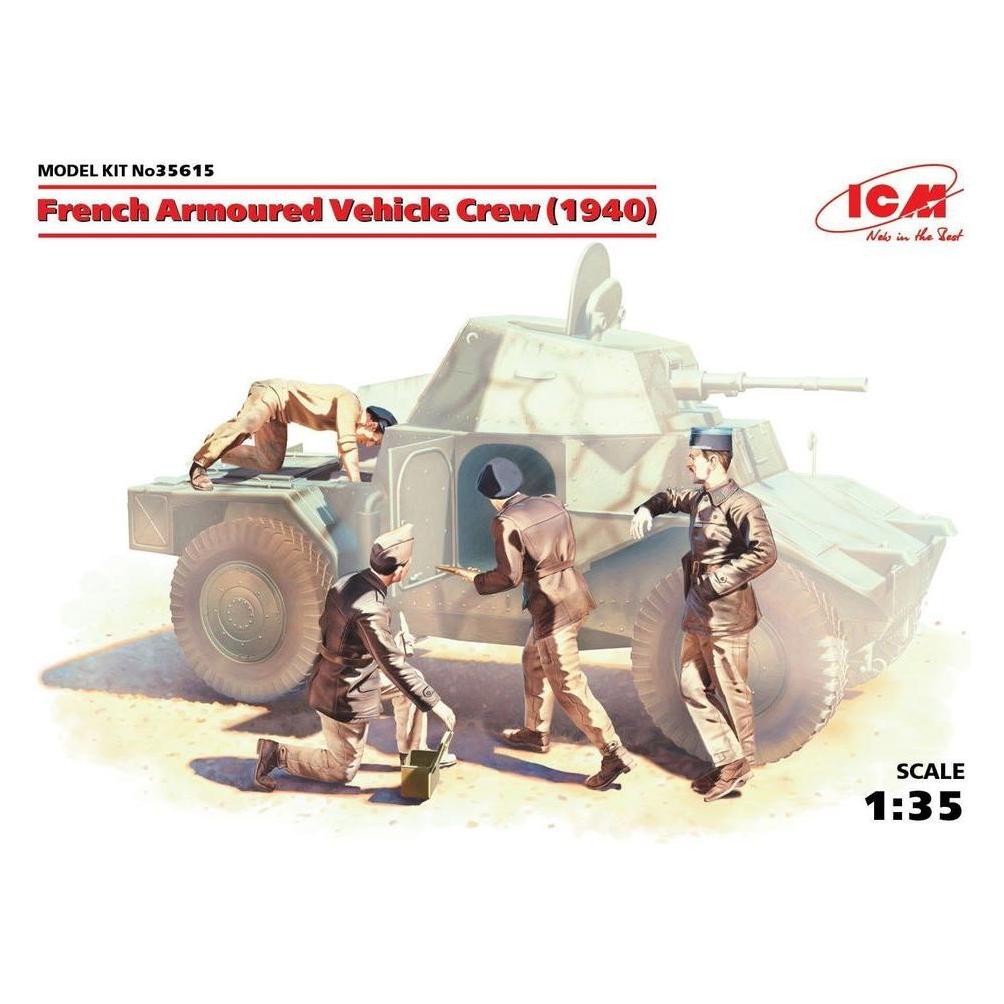 ICM French Armoured Vehicle Crew 1940 (35615)