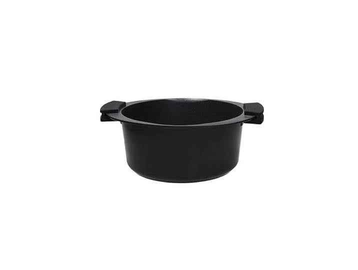 Tognana Avantspace Kasserolle mit 2 Griffen, 24 cm, Aluminium, schwarz