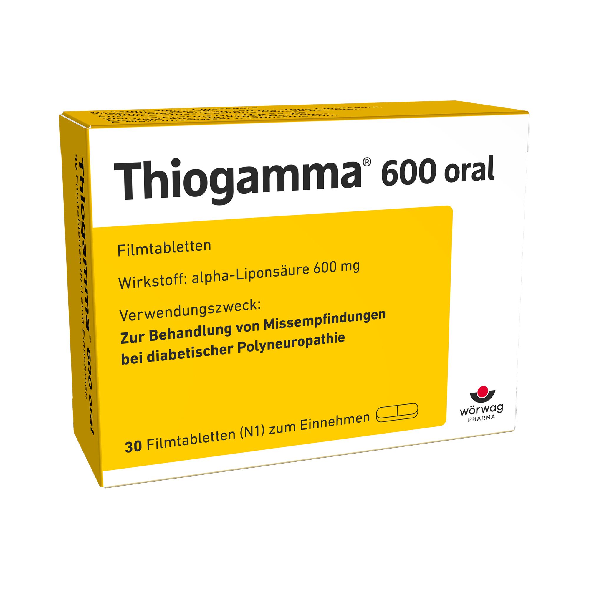 Thiogamma 600 oral Filmtabletten 30 St