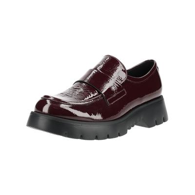 Slipper HÖGL "Högl Slipper Leder", Damen, Gr. 38, rot (dunkelrot lack), Leder, Schuhe Slipper