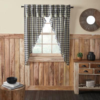 VHC Brands My Country Scalloped Layered Prairie Short Panel Set of 2 63x36x18