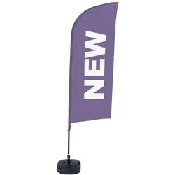 SHOWDOWN Displays Showdown Beachflag - Komplett-Set - Englisch - Lila/Schwarz