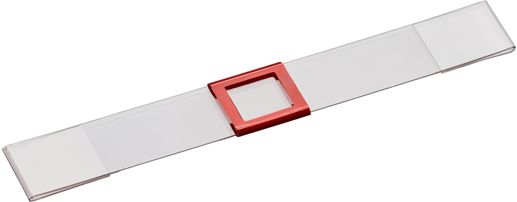 SPRINTIS 100 Unités - Curseurs de date pour calendriers de table, version feuille, 8 x 10 mm, pour calendriers de 95 mm de large, PVC rigide, plastique, rouge