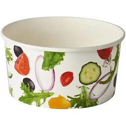 Starpak 360 Salatschalen, Pappe "To Go" 1 l Ø 15 cm · 7,5 cm "Salad"