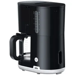 Braun KF1100BK, Filterkaffeemaschine, Schwarz, Weiss