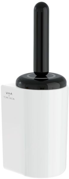 VitrA Liquid WC-Bürstengarnitur A4456639 130x130x4157mm, Wandmontage, Bürstenstiel und Abdeckung schwarz hochglanz