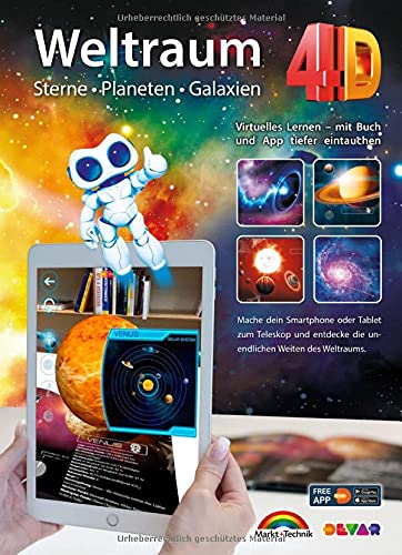 Markt+Technik Verlag GmbH - Weltraum 4D - Sterne, Planeten, Galaxien mit APP virtuell durch den Weltall - Preis vom 13.10.2026 11:25:28 h