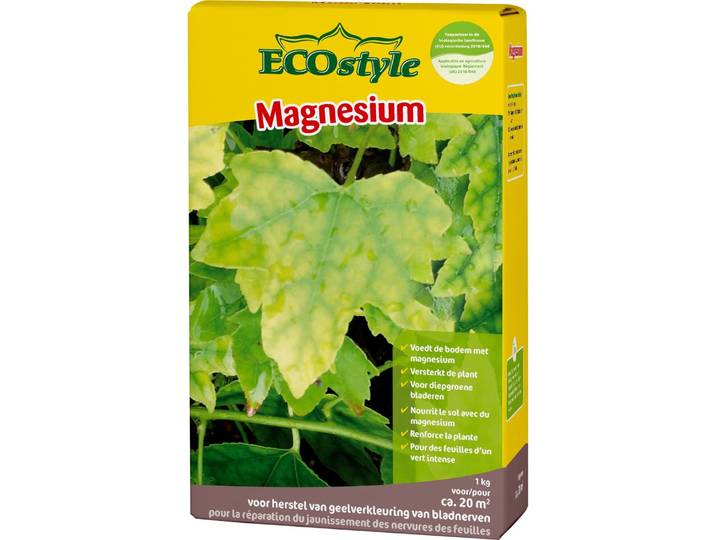 ECOstyle Magnesium - Voedt Bodem met Magnesium - Sterkt Plant - Diepgroene Bladeren - 20M² - 1KG