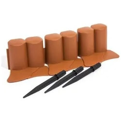 Prosperplast, Rasenkante, Prosper Plast ipal6-r624 302 x 10 cm Garten Palisade – Terracotta (12-teilig) (100 cm)