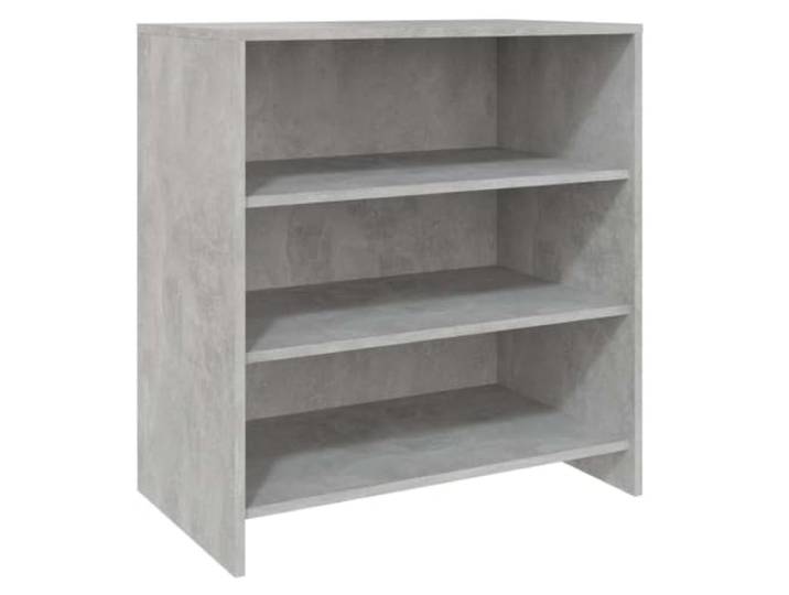 KGFHERENB Sideboard Betongrau 70x40,5x75 cm Kommode Holzwerkstoff Vielseitiger Beistellschrank mit 3 offenen Fächern für Wohnzimmer und Schlafzimmer. Ideal für Bücher und Pflanzen.