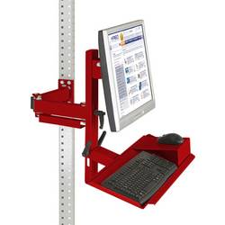 Manuflex ZB3628.3003 Ergonomie Monitorträger für UNIVERSAL und PROFI mit Tastatur- und Mausfläche, VESA-Adapter 100 mm