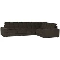 Ecksofa Date aus Webstoff, klassisch modern, rechts, anthrazit, bequeme Polsterung