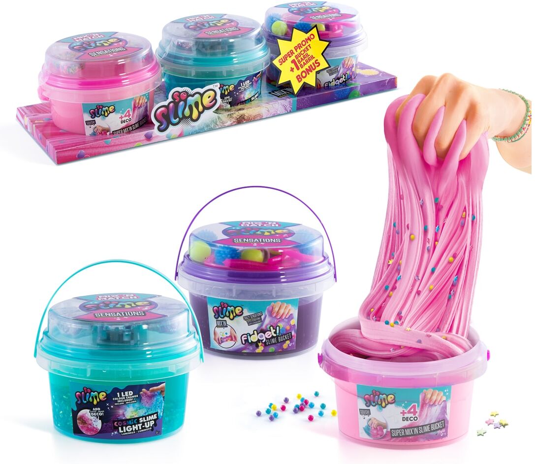So Slime Juego Slime Mix In Pack 3 Buckets.