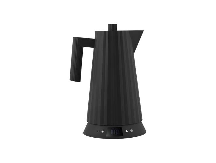 Alessi - Bouilloire électrique Plissé - Noir - Résine thermoplastique - Designer Michele de Lucchi